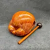 Instrumento de Madera de Palosanto con Forma de Pez para Oficinistas para Usar en Meditación y Canto, Adorno de Instrumento Musical de Madera