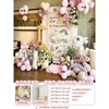 Montagem de cena para o primeiro aniversário do bebê, decoração de atmosfera para meninos e meninas, parede de fundo para celebração de aniversário estilo ins, placa de KT