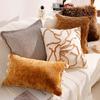 Almofada Marrom Quente Retrô Almofada de Sofá de Sala de Estar Boêmia Almofada de Janela de Sacada Estilo Creme Francês Almofada de Cama