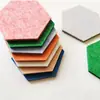 Pegatinas de Pared Hexagonales de Fieltro Multifuncionales Creativas de Nuevos Productos Transfronterizos Coloridas Educativas Estéreo 3D Manualidades de Decoración para Jardín de Infancia