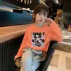 Camiseta interior con estampado de dibujos animados, elegante, a la moda, linda, para niña; camiseta para niñas; top infantil de manga larga para primavera y otoño; ropa infantil