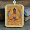 Hotong Nepal Tibete Thangka Amitabha Buda Pintado à Mão Puro Artesanal Cartão Núcleo 4*5
