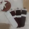 Calcetines Nanye para Mujer 2026, Nuevo Estilo Otoño e Invierno, Calcetines de Canalé Tridimensionales, Calcetines de Algodón Sin Costuras de Canalé a Media Pantorrilla para Mujer