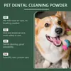 Polvo para Limpieza Dental Kriath para Gatos y Perros, Aliento Fresco Cuidado Bucal Diario Polvo Dental para Mascotas