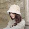 Sombrero tejido de piel de visón para mujer, invierno cálido, protección para las orejas, coreano casual, combina con todo, otoño e invierno, sombrero de piel de visón a la moda