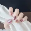 Adesivos de Unha Vestíveis Personalizados, Unhas Vestíveis de Alta Qualidade, Adesivos de Unha Curtos Pintados à Mão, Adesivos Vestíveis para Manicure Atacado