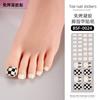 Zhengxiang Pegatinas para Uñas de Gel sin Curado Personalizadas Polvo de Cebolla Bronceado Estampado de Leopardo Pegatinas Europeas y Americanas para Uñas de los Pies Pegatinas para Uñas de los Pies sin Luz