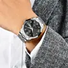 Reloj de Moda Lige/Lige Resistente al Agua con Doble Calendario para Hombre, Reloj de Cuarzo Luminoso, Reloj de Negocios Multifuncional