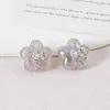 Parche de Flor de Hielo Belleza Flor con Lazo y Perlas, Concha de Imitación, Flor de Cinco Pétalos con Pedrería, Accesorios Hechos a Mano