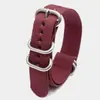 Correa de Reloj de Cincha para Suministro de Comercio Electrónico Ow Plata Hebilla Ovalada Deslizante Correa de Reloj de Nailon Correa de Reloj de Nailon Engrosada Impermeable