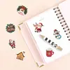 60 Piezas de Pegatinas Navideñas Retro de Acuarela, Árbol de Navidad, Hombre de Jengibre, Collage para Diario Festivo, Pegatinas Culturales y Creativas Transfronterizas al por Mayor