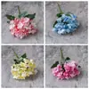 Fabricante de Flores Artificiales de Hortensia Decoración del Hogar Ramo de Boda Pared de Rosas Flores Falsas Artesanías Estilo Ins Transfronterizo