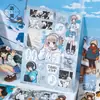 Adesivos Cortados Yuxian, fornecimento direto da marca, com estampas estilo mangá japonês para decoração DIY de cadernos e computadores