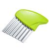 Mini cortador de patatas creativo de acero inoxidable en stock, cortador de patatas fritas en forma de onda, utensilio de cocina, cortador de verduras multifunción