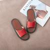 Pantuflas de Piel de Vaca Haining Nuevas Pantuflas para Pareja Sandalias de Interior Suela de Tela para Hombre y Mujer Hogar Silencioso Venta al por Mayor