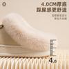 Zapatillas de algodón Nanbowan para mujer, de invierno, impermeables, de piel sintética, antideslizantes, cálidas, con forro polar, gruesas y peludas, para hombre