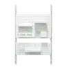 Columna Aa Agujero Blanco Tablero Habitación de Almacenamiento Estantería Almacenamiento Soportes de Pared Accesorios Estante de Cocina Herramientas