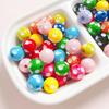 Resina divertida com perfurações de bolinhas 12mm contas redondas contas soltas corrente de celular diy brincos colar acessórios de joia material