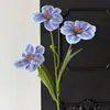 Flor artificial de tulipán de tres cabezas de película 3D para decoración de escenas de boda, decoración de alta gama para el hogar, flor artificial para comercio exterior, flor artificial