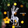 Decoraciones navideñas decoración de árbol de Navidad copo de nieve transparente de plástico acrílico colgante de alce accesorios para fotos ins