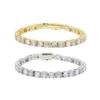 Hiphop hip-hop estilo 5mm fila sencilla piedra personalidad moda tendencia collar pulsera cadena tenis para hombres y mujeres