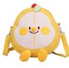 Bolsa de Lona Creme de Desenho Animado Japonês e Coreano 2024 Sazonal Bolsa Fofa para Menina Suave Bolsa Versátil Excêntrica Bolsa Transversal para Mulheres