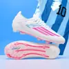 Nuevos zapatos de fútbol de entrenamiento AG y TF con cordones y tacos largos Yamal F50+ transfronterizos para adultos, adolescentes y niños, hombres y mujeres