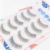 Cinco pares de pestañas postizas naturales de Barbie con cabello de hada, tallo transparente, segmentadas, autoinjertadas, suaves y delgadas, K04