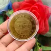 2026 Ano do Cavalo Moeda de Ouro da Sorte Ano do Cavalo Auspicioso Folha de Ouro Imitação Moeda Comemorativa Dólar Taiwanês Cavalo para o Sucesso Saco de Envelope Vermelho