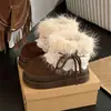 Botas de Nieve Estilo Retro Versátil Suave para Mujer 2026 Invierno Más Terciopelo Cálido Botas de Algodón Zapatos de Algodón Elegantes Botas Cortas de Piel