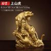 Figura de Tigre de Cobre, Tigre que Atrae Riqueza, Tigre Poderoso, Tigre del Dinero, Tigre del Zodiaco, Decoración para Sala de Estar, Mascota del Año del Tigre