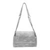 Bolsa Tote Têxtil Macia e Encerada Casual de Estilo Coreano de Alta Qualidade e Alto Valor Nova Niche para Pendurar no Ombro com Corrente Versátil para o Dia a Dia para Mulheres