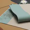 Papel de arroz batik al por mayor pantalla de color copla de papel de arroz siete palabras cinco palabras obras de caligrafía a pincel con cuatro pies de separación