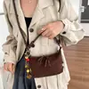 Bolso de gamuza de moda para mujer, nuevo bolso de hombro vintage para el trabajo 2026, bolso cruzado esmerilado de alta gama