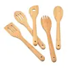 Conjunto de Utensílios de Cozinha Espátula de Bambu Atacado Frigideira Antiaderente Espátula para Cozinhar Espátula de Bambu Utensílios de Cozinha Logo Gravado a Laser