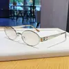 Gafas de sol GM del mismo estilo de Wang Hedi para hombre, forma ovalada de color té vintage, gafas de sol metálicas estilo old money para mujer, protección solar de alta gama