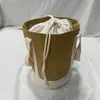 Nova Bolsa de Lona Estilo Balde Grande Capacidade Bolsa Térmica para Marmita Uso Diário Simples Portátil Bolsa de Almoço Bolsa com Cordão