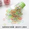 Gomas para el Cabello Desechables para Bebés, Tamaño Pequeño, Coloridas, Delgadas, Bandas Elásticas No Dañinas para Bebés, Cuerdas para el Cabello, Gomas para el Cabello