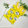 Bolsa de Tricô Ins Desenho Panda Feminina Moda para Carregar na Mão Grande Capacidade Bolsa de Ombro Bolsa Transversal Bolsa