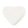 Etiqueta Amazon dia dos namorados casamento couro de vaca vermelho coração de amor furo cartão em branco decoração etiqueta de presente