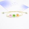 Pulsera de narcisos de flor natural transfronteriza con combinación de colores Joya del Tiempo estilo coreano espécimen vegetal pulsera de flor seca regalo para amigas para mujeres