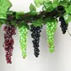Uvas de Plástico Realistas, Uvas Falsas, Cachos de Uva Grandes, Frutas Falsas Fosqueadas, Adereços para Fotografia, Alta Simulação para Jardinagem
