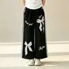 Calça de Moda para Meninas, Camiseta Casual Personalizada, Conjunto de Duas Peças de Verão, Novo Estilo de Verão para Crianças Maiores, Conjunto de Calça Solta Estilo Coreano
