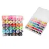 Caja de Bobinas de Tapa Dura 402 Hilo de Coser Juego de Hilo Pequeño 36 Colores con Bobina de Hilo 400 Yardas Hilo de Coser a Mano
