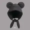 Gorro Quente de Outono e Inverno, Estilo Despojado, À Prova de Frio e Vento, Versátil, Tamanho Grande para Circunferência da Cabeça, Chapéu de Lã Tricotado, Caimento Solto