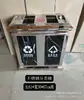 Papelera Vertical Comercial de Acero Inoxidable para Vestíbulos de Hotel, Pasillos y Entradas de Elevador, con Cenicero, Móvil