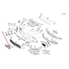 2578808703 Placa de matrícula delantera para Mercedes Benz W257 2022-2023