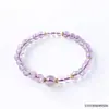 Pulsera Natural de Amatista Qian Jing Wan Ma Cristal Blanco Diseño DIY Doble Hilo con Cuentas Pulsera para Mujer Joyería al por Mayor