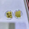 Pegatinas para teléfono de oro puro 999 con adhesivo, imanes creativos para refrigerador, tarjetas doradas y pequeños regalos promocionales - directamente de fábrica