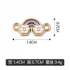 Colgante Doble Arcoíris Gota de Aceite DIY Colgante para Collar Pulsera Accesorios de Joyería Directo del Fabricante, Se Puede Mezclar en Lotes para Ventas Transfronterizas